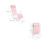 Set of 2 Adjustable Zero Gravity Patio Chair Recliners w/ Cup Holders