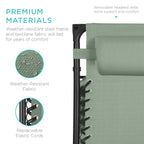 30" Wide Folding Zero Gravity Patio Lounge Chair w/Adjustable Canopy Shade