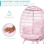 Wicker Egg Chair Oversized Indoor Outdoor Patio Lounger