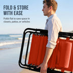 Set of 2 Extra Wide Adjustable Zero Gravity Patio Chair Recliners