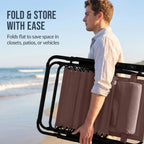 Set of 2 Extra Wide Adjustable Zero Gravity Patio Chair Recliners