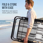 Set of 2 Extra Wide Adjustable Zero Gravity Patio Chair Recliners
