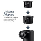 Fillable Mobile Umbrella Base Stand w/ 4 Wheels, 2 Locks, 123lb Capacity