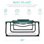 Extra Wide Patio Chaise Lounge Chair, Portable Folding Recliner