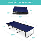 Extra Wide Patio Chaise Lounge Chair, Portable Folding Recliner