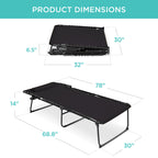 Extra Wide Patio Chaise Lounge Chair, Portable Folding Recliner