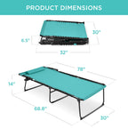 Extra Wide Patio Chaise Lounge Chair, Portable Folding Recliner