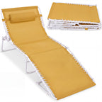 Extra Wide Patio Chaise Lounge Chair, Portable Folding Recliner