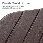 4-Piece Cantilever Umbrella Base Weight Set, Wood Grain Finish