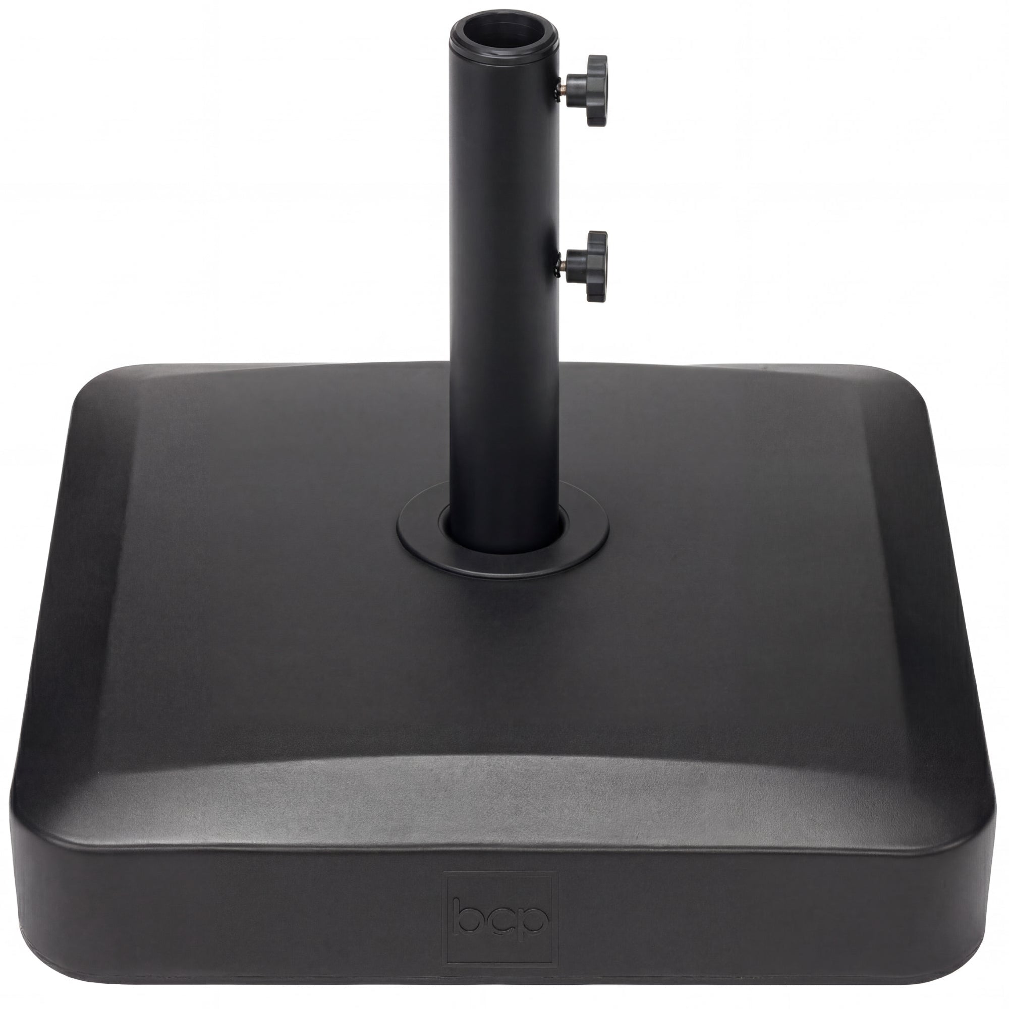 Plastic Patio Umbrella Base Pole Holder Accessory w/ Adjustable Knob