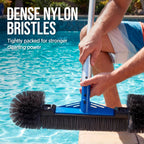 Pool Cleaning Starter Kit  Pool Brush, Skimmer Net & 9 ft Aluminum Pole