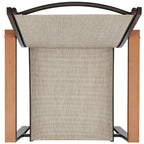 Set of 2 Stackable Textilene Chairs w/ Armrests, Dining Accent Furniture