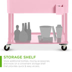 Portable Rolling Cooler Cart w/ Bottle Opener, Catch Tray - 80qt