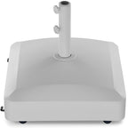 Fillable Mobile Umbrella Base Stand w/ 4 Wheels, 2 Locks, 123lb Capacity