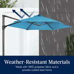 360 Rotating Cantilever Offset Patio Umbrella - 10ft