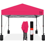 One-Person Setup Instant Pop Up Canopy w/ Case, 4 Weight Bags - 12x12ft