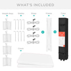One-Person Setup Instant Pop Up Canopy w/ Case, 4 Weight Bags - 12x12ft