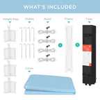One-Person Setup Instant Pop Up Canopy w/ Case, 4 Weight Bags - 12x12ft