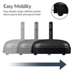 123lb Capacity Fillable Mobile Umbrella Base w/ 4 wheels - Dome Square