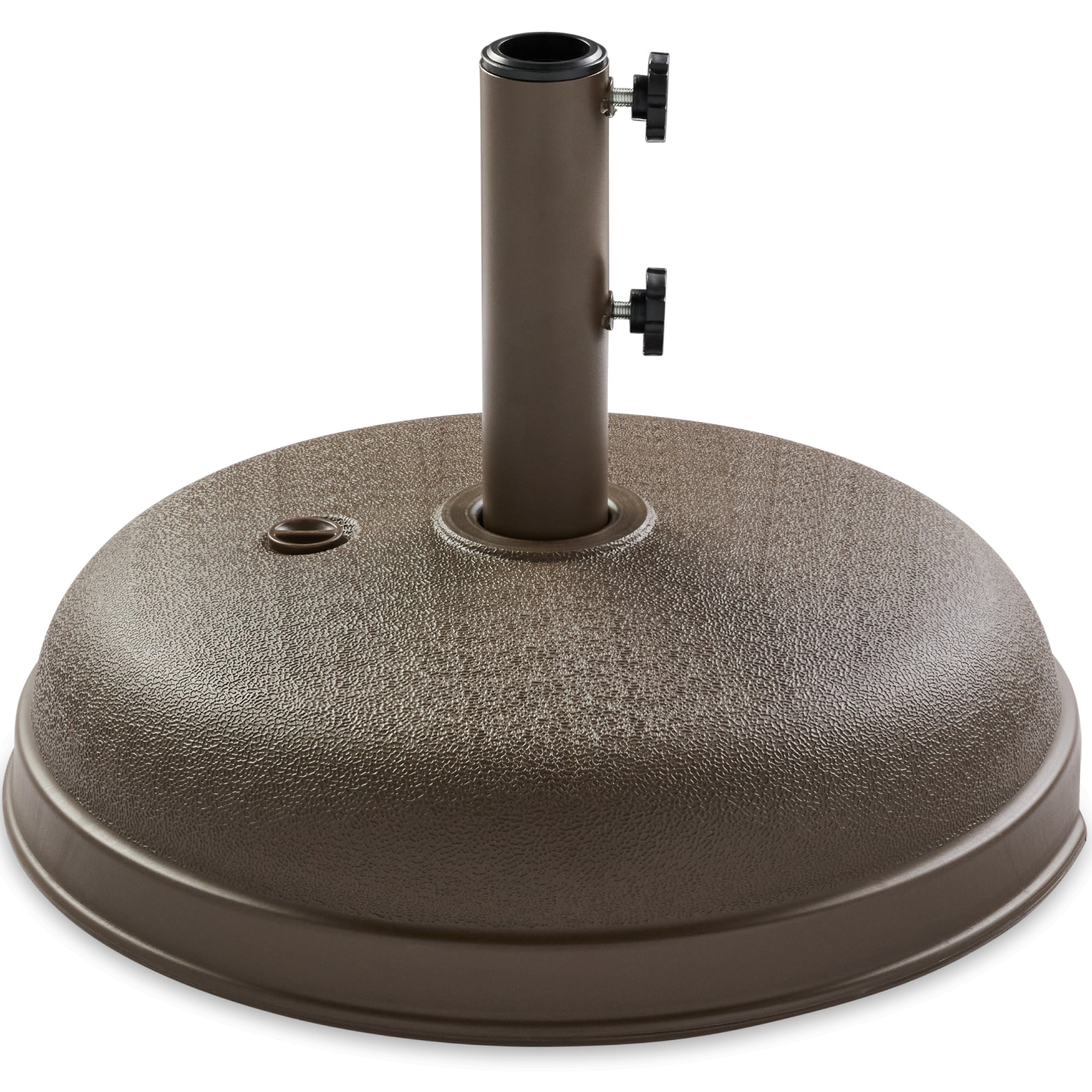 Plastic Patio Umbrella Base Pole Holder Accessory w/ Adjustable Knob
